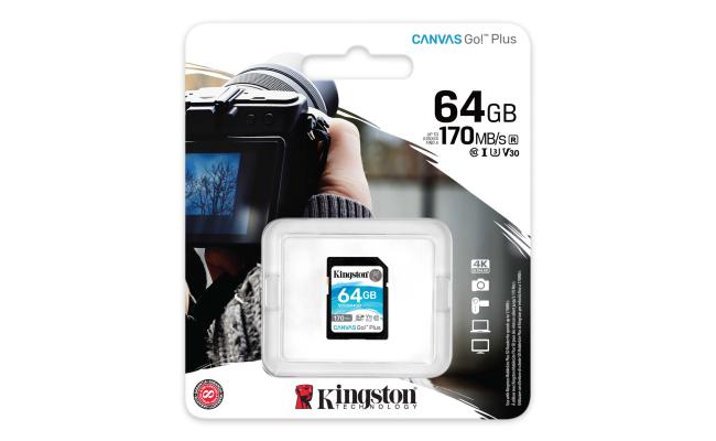 Kingston Microsd 64GB Canvas Go Plus